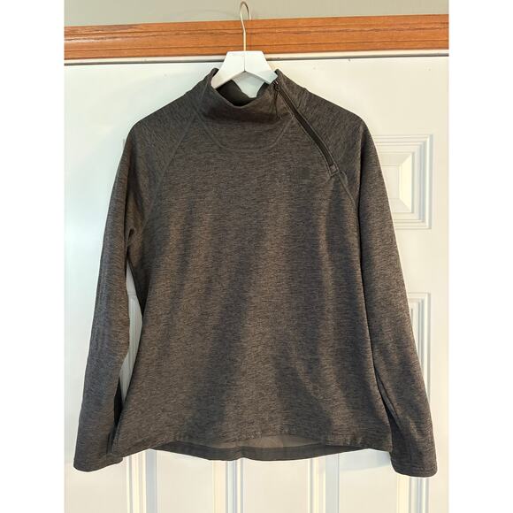The North Face Women's Canyonlands 1/4 Zip Pullover, Grey Heather, Sz L - Picture 2 of 4